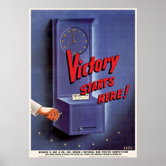 Victory Starts Here Poster (Front)