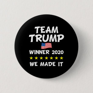 Victory Trump President Election Celebration 2 Inch Round Button