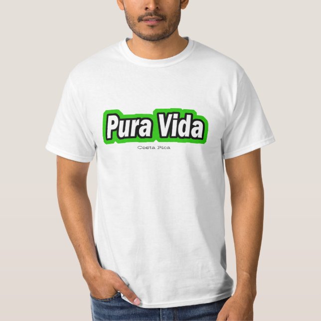 Vida, Costa Rica - Customized T-Shirt (Front)