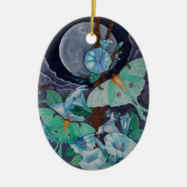 Vida de la Luna Ceramic Ornament (Front)