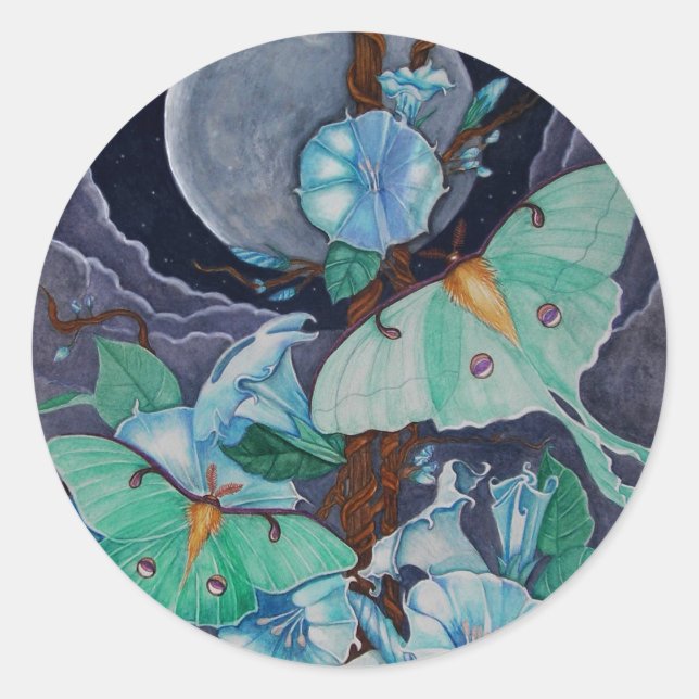 Vida de la Luna Classic Round Sticker (Front)