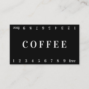 Vida Double Number Loyalty Coffee Punch-Card Card
