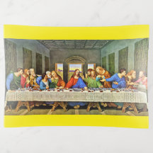 Bandeja Decorativa A santa ceia.