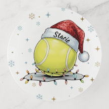 Festive Tennis Ball Holiday Design 