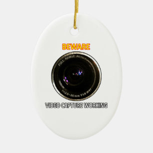 Video CAPTURE Working jGibney ART1 The MUSEUM Zazz Ceramic Ornament