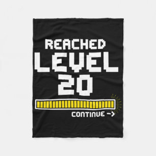 Video Game 20th Birthday Gift Shirt For 20 Year Ol Fleece Blanket