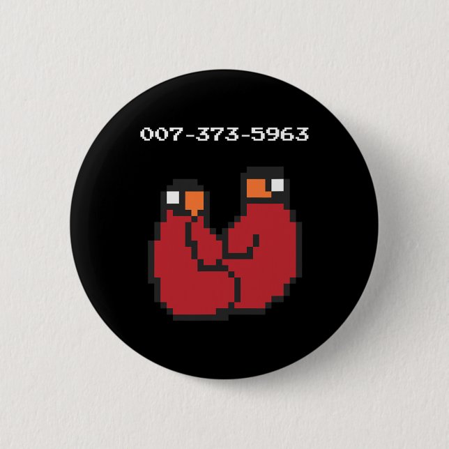 Video Game 90s 45s Codes Funny Gift  2 Inch Round Button (Front)