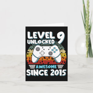 Video Game 9th Birthday Boys Girls Kids 9 Years Ol Card