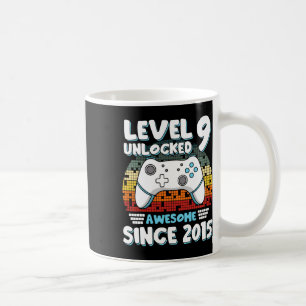 Video Game 9th Birthday Boys Girls Kids 9 Years Ol Coffee Mug