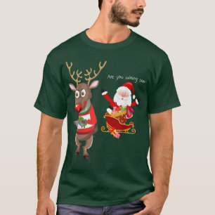 video game addictive deer Christmas T-Shirt