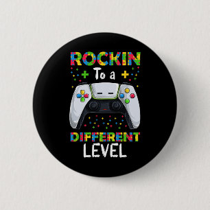 Video Game Autism Awareness Shirt Toddler Autistic 2 Inch Round Button