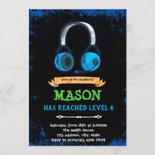 Video game birthday Invitation