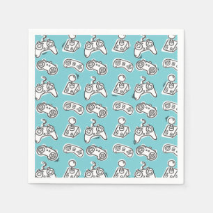 Video Game Birthday Napkin