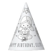 Video Game Birthday Party - Colour Your Own Hat