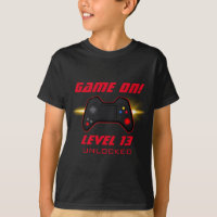 Video Game Birthday Party Red Controller T-Shirt