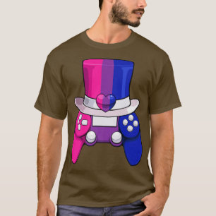 Video-game Bisexual Controller LGBT-Q Subtle Bi Pr T-Shirt