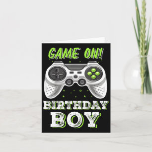 Video Game Boy Birthday Party Decorations Time To  Card