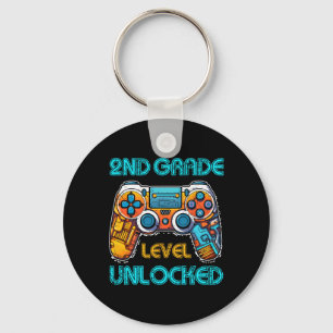 Video Game Boys Kids 2nd Grade Level Unlocked Ck T Keychain