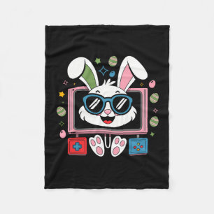 Video Game Bunny Eggs Costume Easter Day Boy Kids  Fleece Blanket