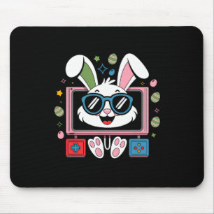 Video Game Bunny Eggs Costume Easter Day Boy Kids Mouse Pad