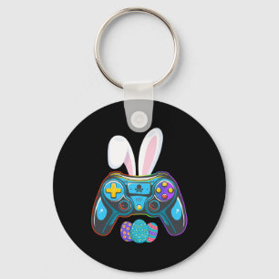 Video Game Bunny Eggs Costume Easter Day Boys Kids Keychain
