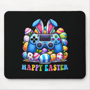 Video Game Bunny Eggs Costume Easter Day Boys Kids Mouse Pad