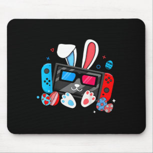 Video Game Bunny Eggs Costume Easter Day Boys Kids Mouse Pad