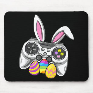 Video Game Bunny Eggs Costume Easter Day Boys Kids Mouse Pad