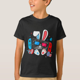 Video Game Bunny Eggs Costume Easter Day Boys Kids T-Shirt