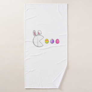 Video Game Bunny Eggs Easter Gamer Kids Boys Men G Bath Towel