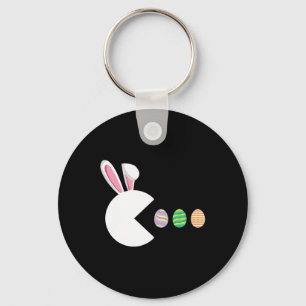 Video Game Bunny Eggs Easter Gamer Kids Boys Men G Keychain