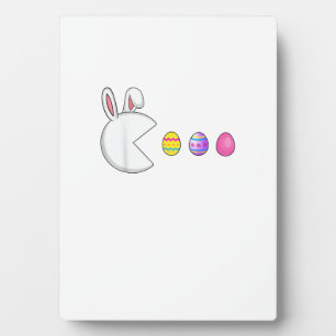 Video Game Bunny Eggs Easter Gamer Kids Boys Men G Plaque