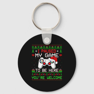 Video Game Christmas Ugly Sweater Funny Gamer Gami Keychain