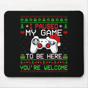 Video Game Christmas Ugly Sweater Funny Gamer Gami Mouse Pad