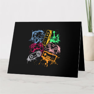 Video Game Console Controllers Retro 80's 90's Arc Card