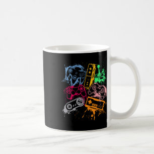 Video Game Console Controllers Retro 80's 90's Arc Coffee Mug
