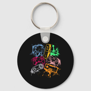 Video Game Console Controllers Retro 80's 90's Arc Keychain