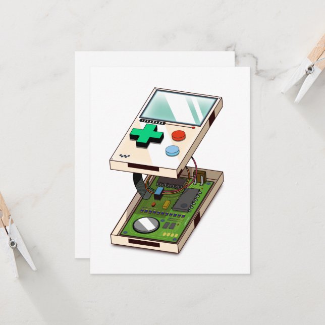 Video game console pattern. (Front/Back In Situ)