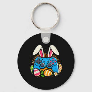 Video Game Controlle Easter Bunny Gamer Boys Men 1 Keychain