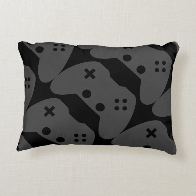 Video Game Controller Accent Pillow (Back)