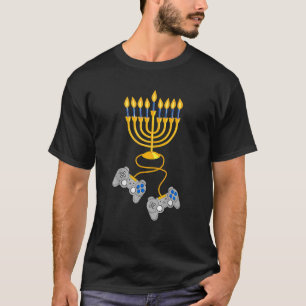 Video Game Controller Chanukah 2022 Hanukkah Menor T-Shirt
