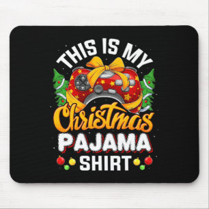Video Game Controller Christmas Santa Hat Gamer Bo Mouse Pad
