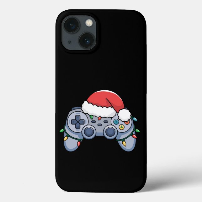 Video Game Controller Christmas Santa Hat Gamer Case-Mate iPhone Case (Back)