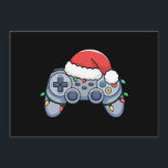 Video Game Controller Christmas Santa Hat Gamer Holiday Card<br><div class="desc">Video Game Controller Christmas Santa Hat Gamer</div>
