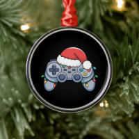 Video Game Controller Christmas Santa Hat Gamer