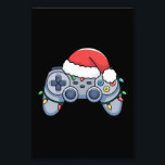 Video Game Controller Christmas Santa Hat Gamer Photo Print<br><div class="desc">Video Game Controller Christmas Santa Hat Gamer</div>