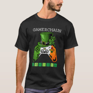 Video Game Controller Irish Gamer Boys St Patricks T-Shirt
