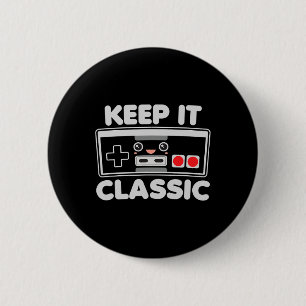 Video Game Controller Keep It Clic Humour 80s Retr 2 Inch Round Button