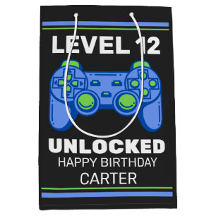 Video Game Controller Kid's Birthday Personalized Medium Gift Bag