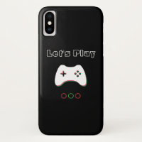 Video Game Controller, Let's Play, Red & Green Art